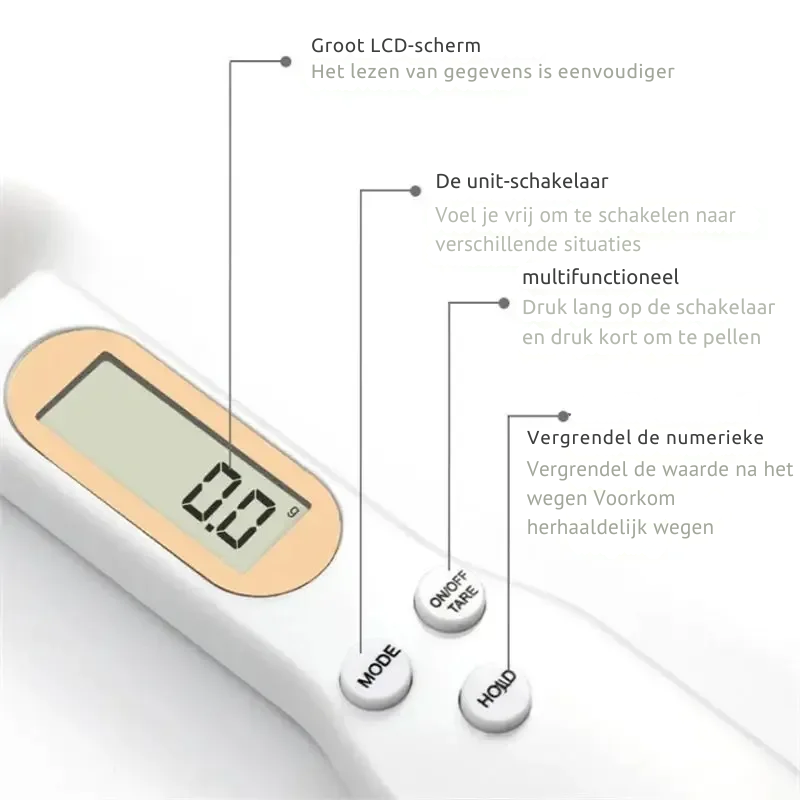 Digitale Maatlepel Weegschaal