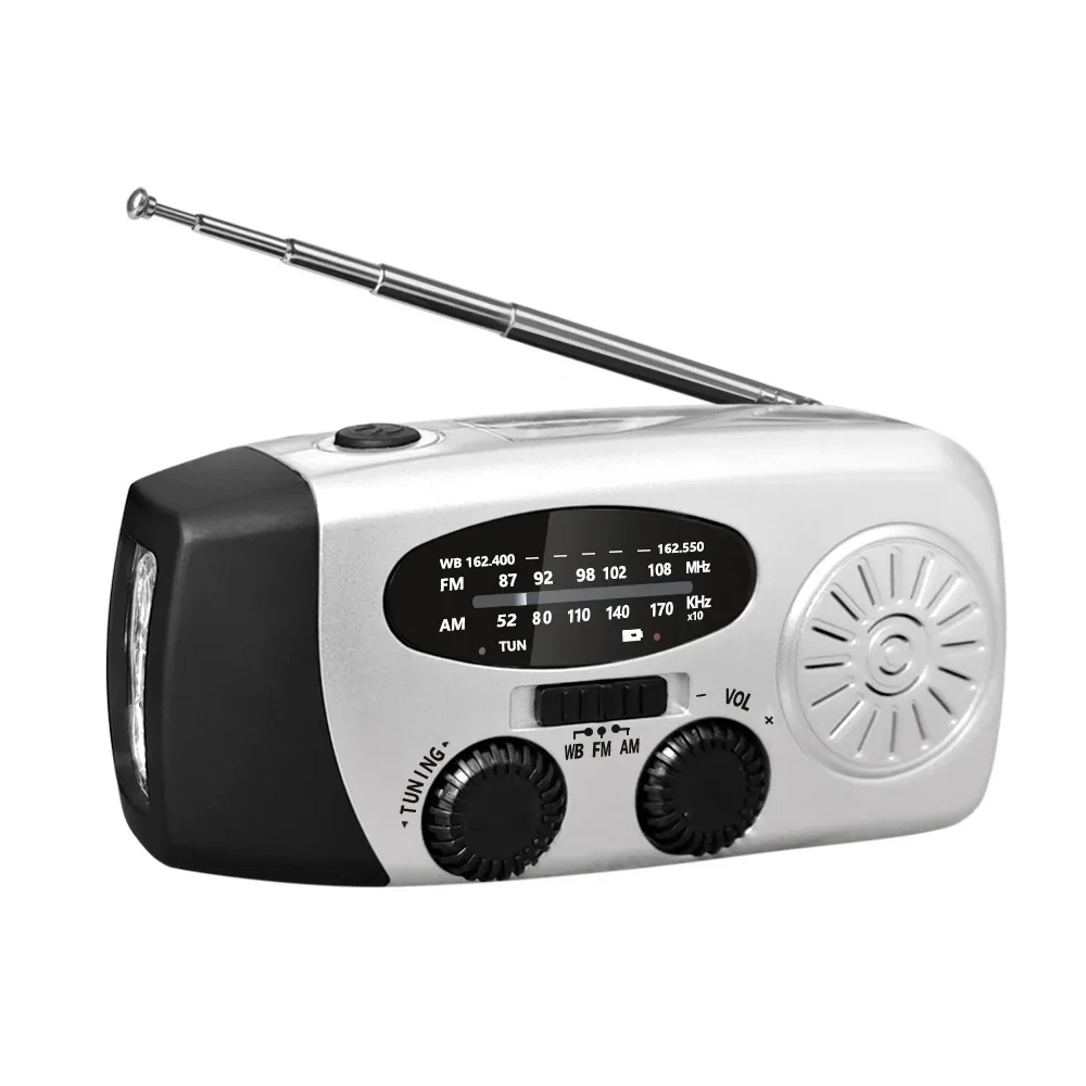 Noodradio Met Handcrank En Zonne-energie