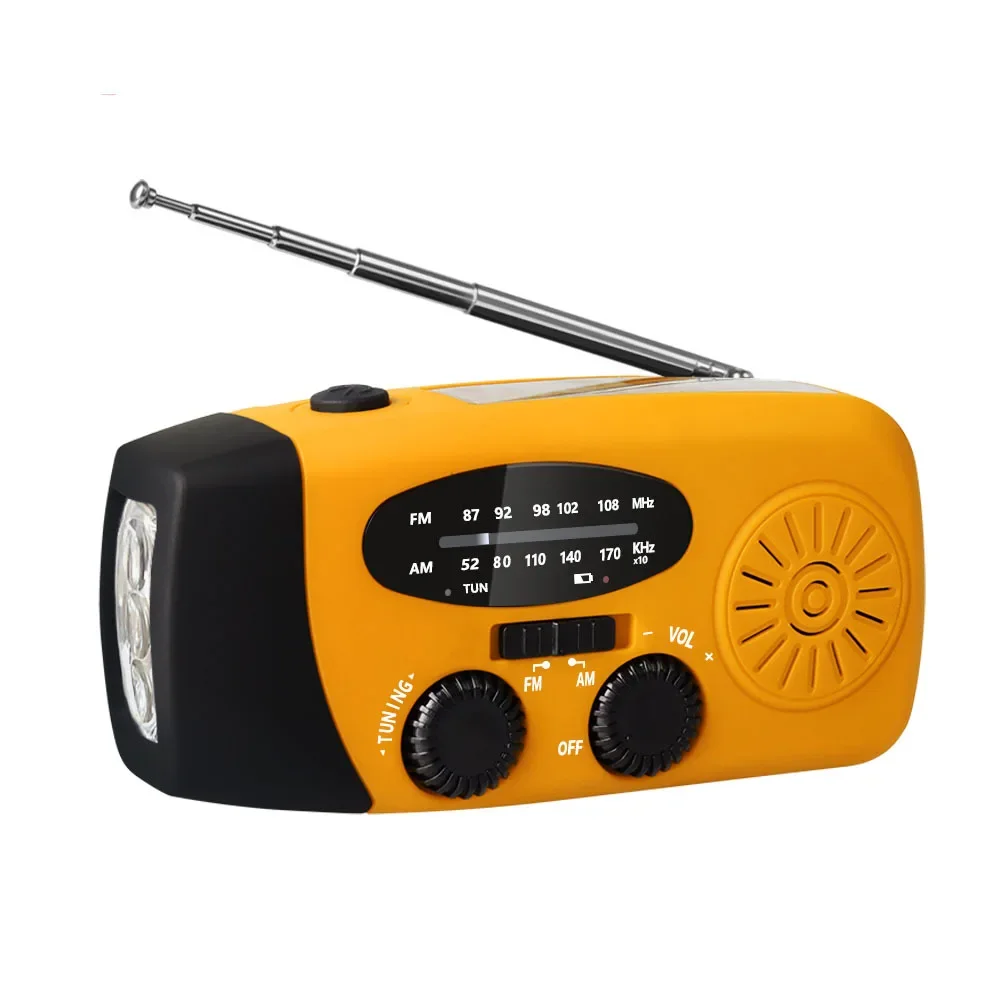 Noodradio Met Handcrank En Zonne-energie